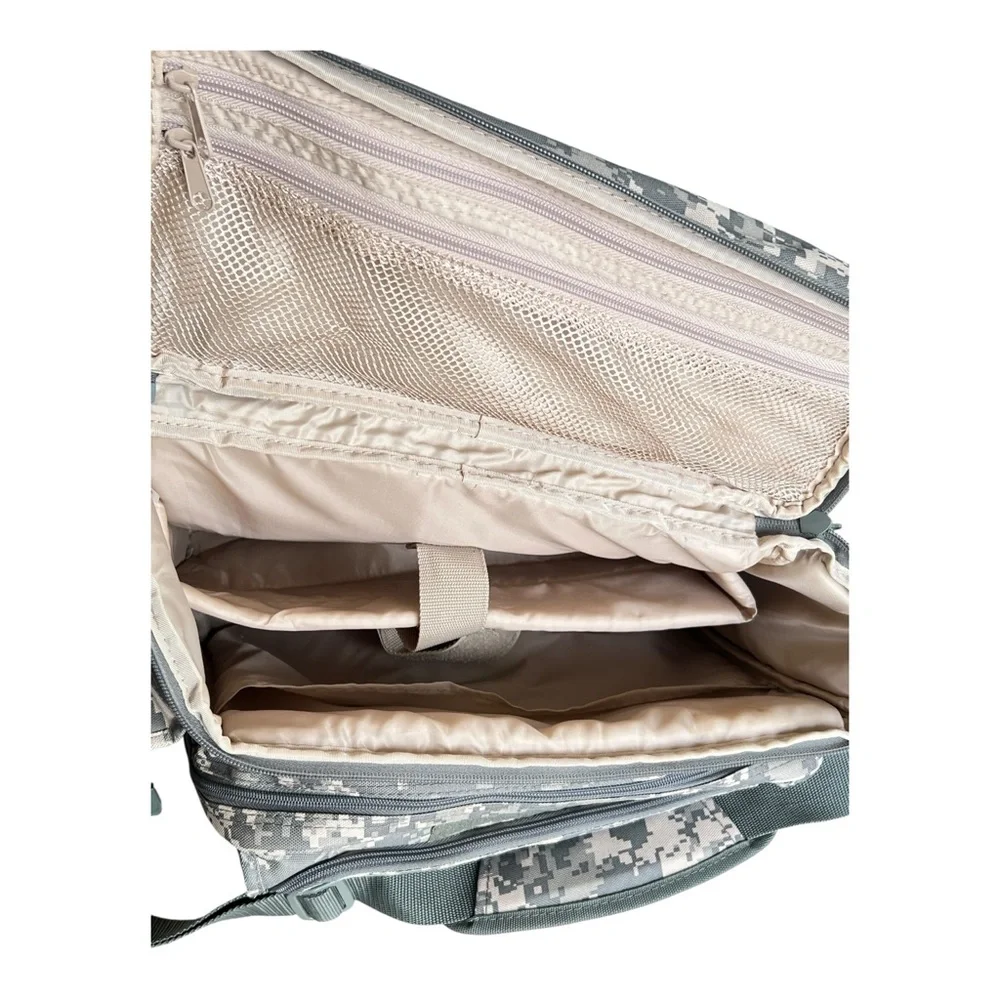 Tactical ACU Digital Camo Messenger Backpack - Multi-Pocket Range Bag